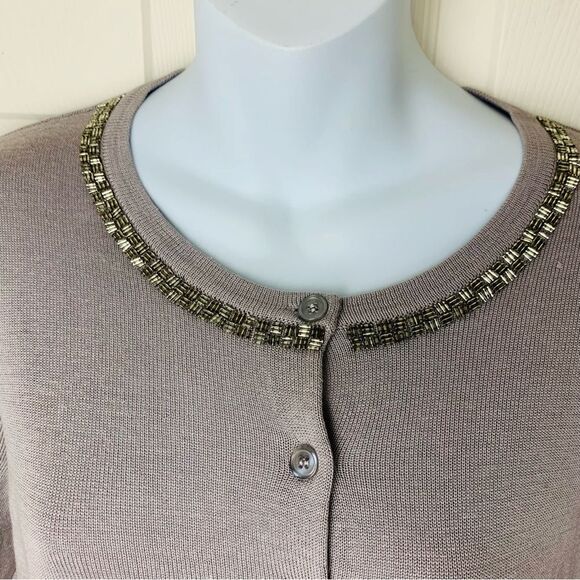 Winter Silks Cardigan Sweater M - Picture 2 of 7